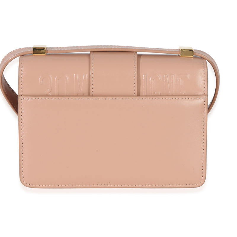 Christian Dior Light Pink Smooth Calfskin Micro 30 Montaigne Flap Bag Leather Handbag
