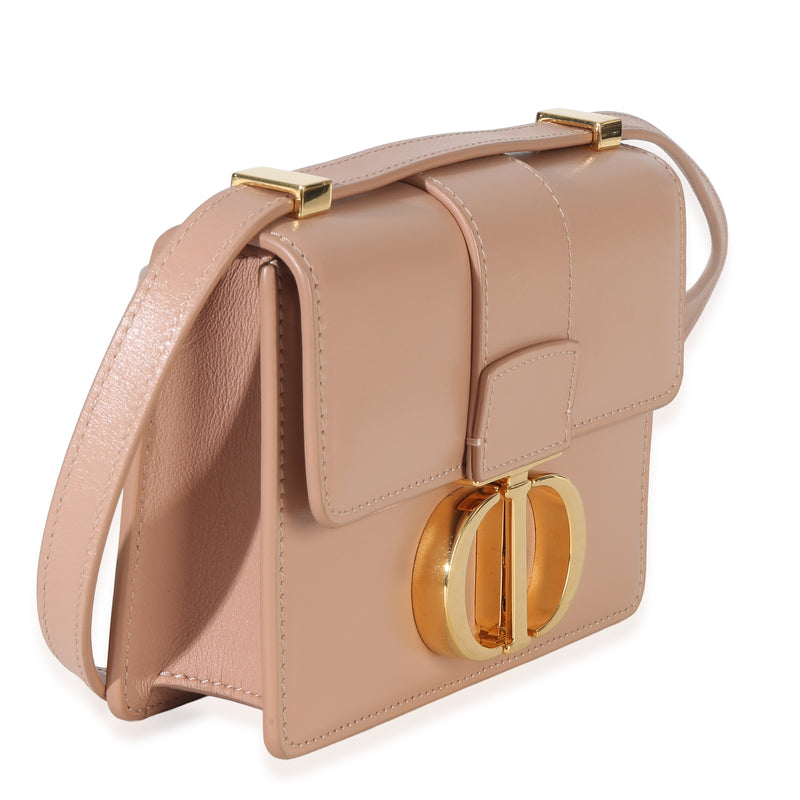 Christian Dior Light Pink Smooth Calfskin Micro 30 Montaigne Flap Bag Leather Handbag