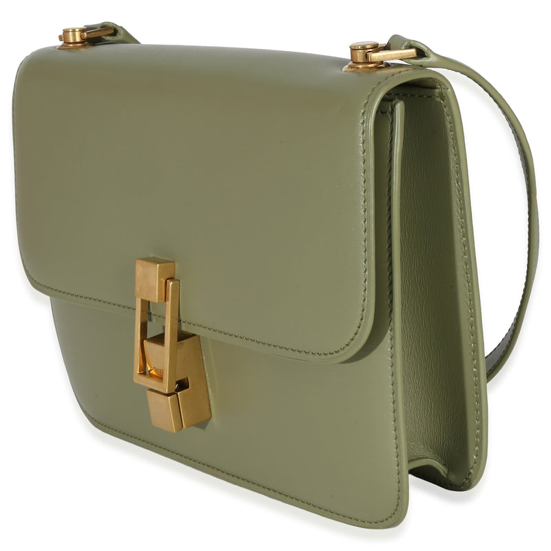 Saint Laurent Light Green Smooth Calfskin Le Carre Satchel Leather Handbag