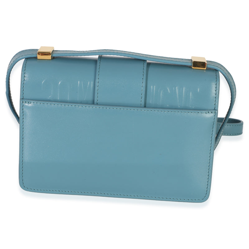 Christian Dior Blue Calfskin 30 Montaigne Micro Bag Leather Handbag