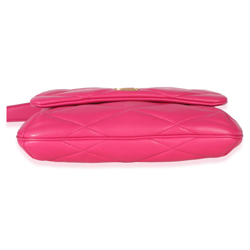 Saint Laurent Pink Diamond Quilted Lambskin Le 5 A 7 Shoulder Flap Bag Leather Handbag