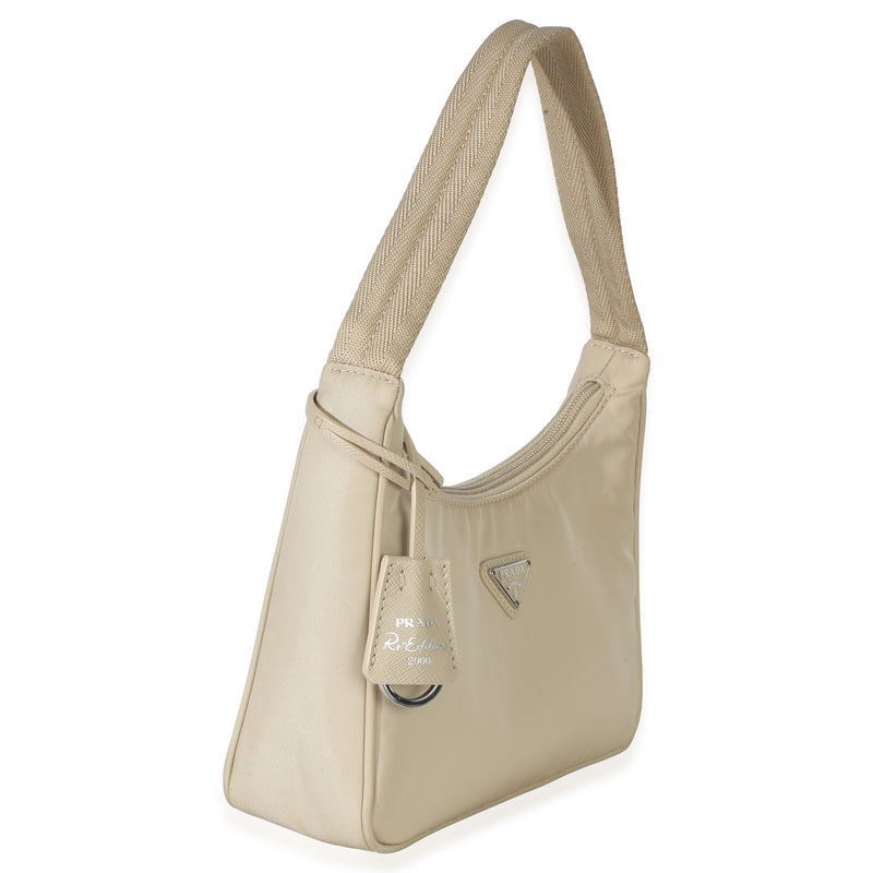 Prada Beige Re-Nylon Re-Edition 2000 Mini Bag Neutral Handbag