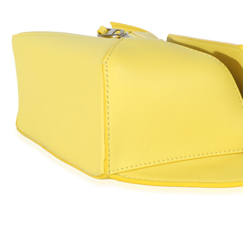 Loewe Yellow Calfskin Mini Puzzle Edge Bumbag Leather Handbag