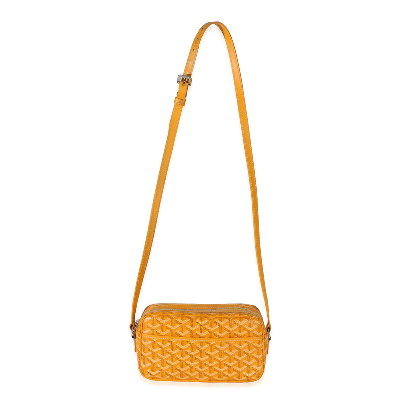 Goyard Yellow Goyardine Canvas Sac Cap Vert Pm Handbag