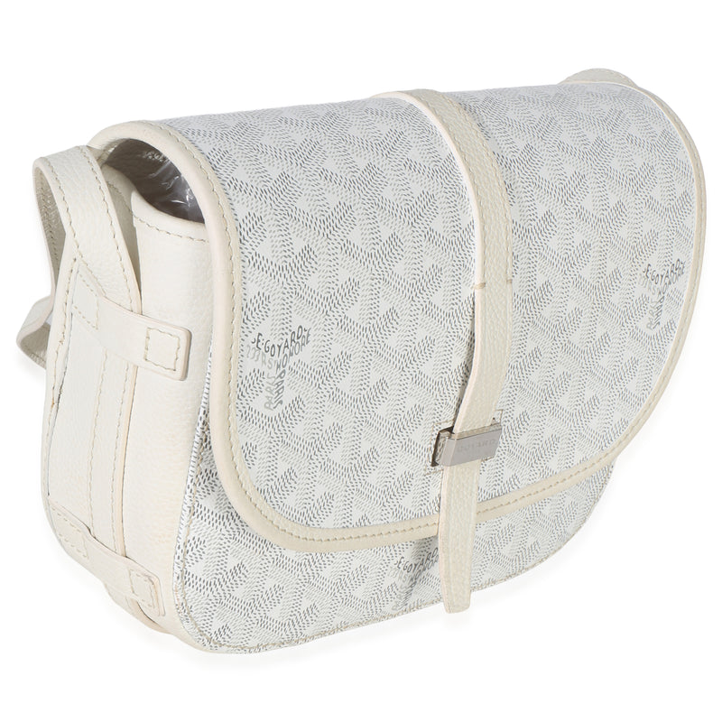 Goyard White Goyardine Canvas Belvedere Ii Pm Handbag