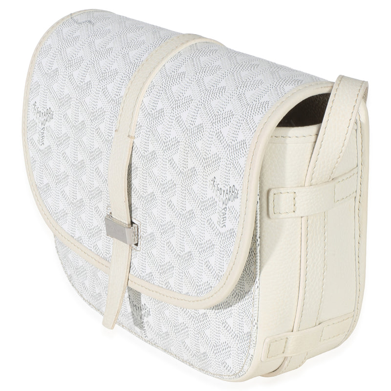 Goyard White Goyardine Canvas Belvedere Ii Pm Handbag