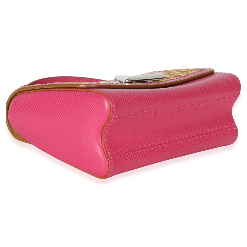 Louis Vuitton Pink Multicolor Stitch Epi Twist Mm Multicolor; Leather Handbag