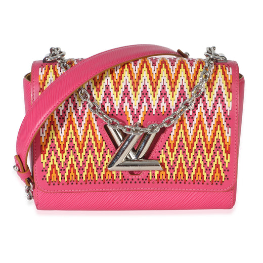 Louis Vuitton Pink Multicolor Stitch Epi Twist Mm Multicolor; Leather Handbag
