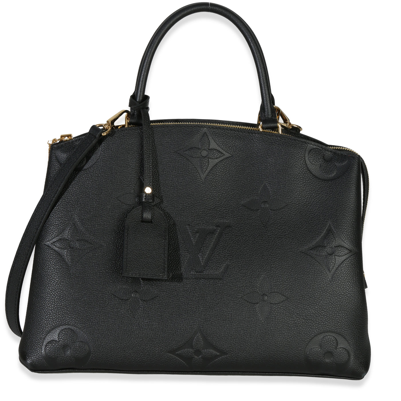 Louis Vuitton Black Monogram Empreinte Giant Grand Palais Leather Handbag