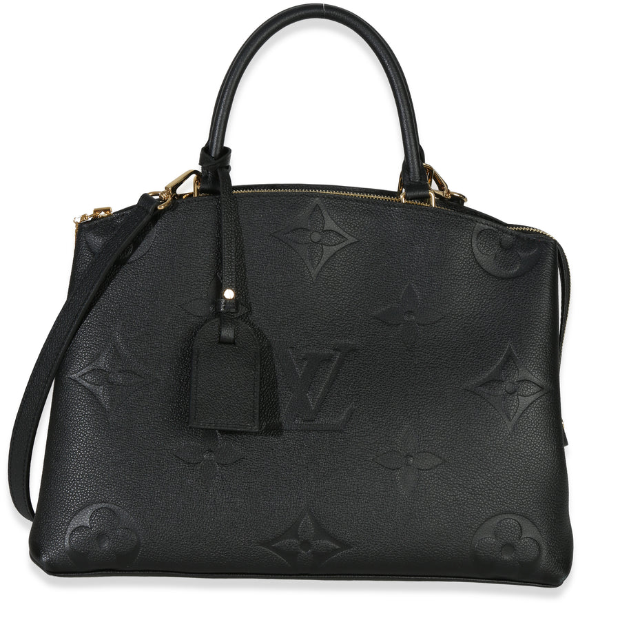 Louis Vuitton Black Monogram Empreinte Giant Grand Palais Leather Handbag