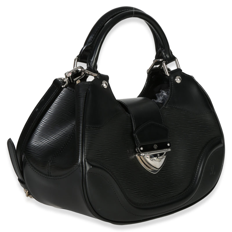 Louis Vuitton Black Epi Leather Montaigne Shoulder Bag Handbag