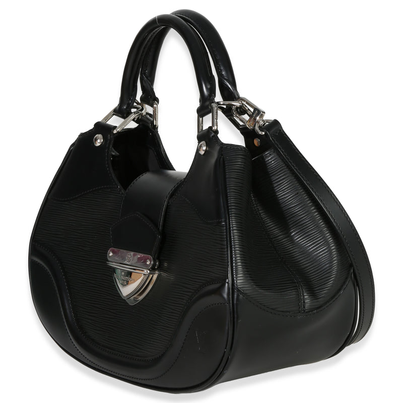 Louis Vuitton Black Epi Leather Montaigne Shoulder Bag Handbag