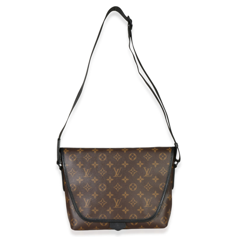 Louis Vuitton Monogram Macassar Canvas Magnetic Messenger Brown Handbag