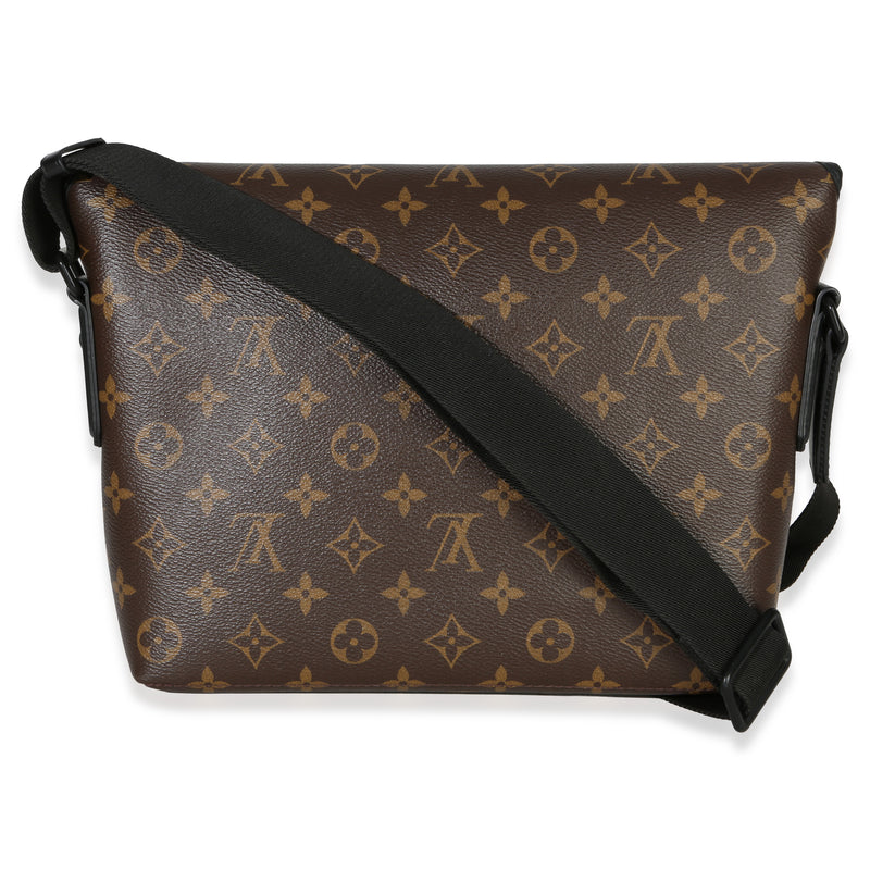 Louis Vuitton Monogram Macassar Canvas Magnetic Messenger Brown Handbag