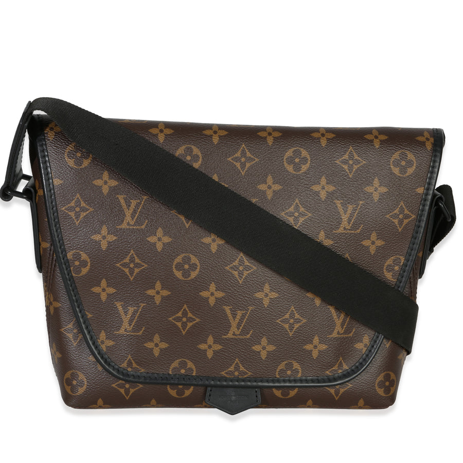Louis Vuitton Monogram Macassar Canvas Magnetic Messenger Brown Handbag