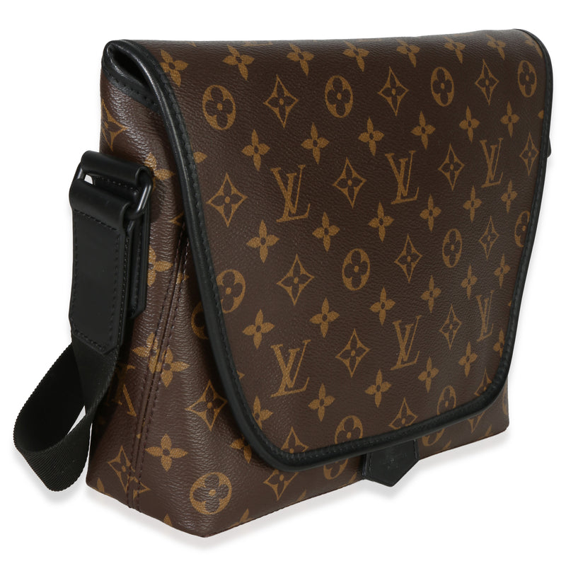Louis Vuitton Monogram Macassar Canvas Magnetic Messenger Brown Handbag