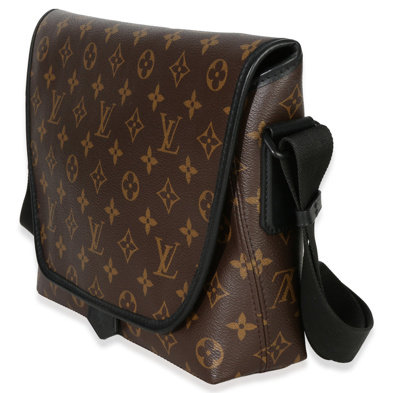 Louis Vuitton Monogram Macassar Canvas Magnetic Messenger Brown Handbag
