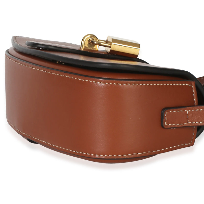 Celine Brown Smooth Calfskin Tabou Clutch On Strap Leather Handbag