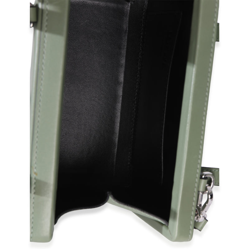 Loewe Green Calfskin Top Handle Postal Bag Leather Handbag
