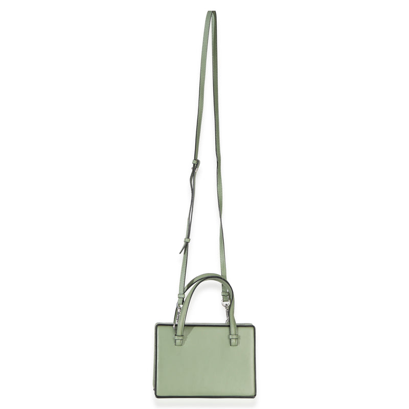 Loewe Green Calfskin Top Handle Postal Bag Leather Handbag