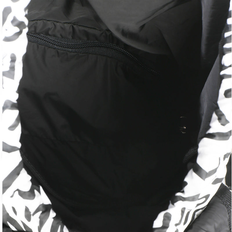 Chanel White Black Nylon Printed Coco Neige Backpack Handbag