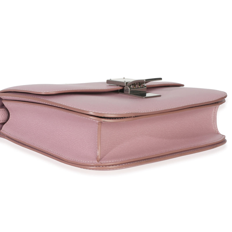 Celine Pink Textured Calfskin Small Box Bag Leather Handbag