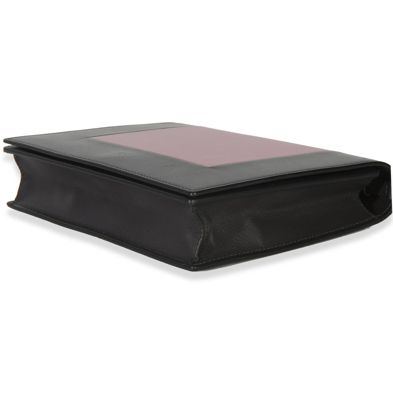 Celine Grey Pink Smooth Calfskin Frame Evening Clutch On Chain Gray; Leather Handbag