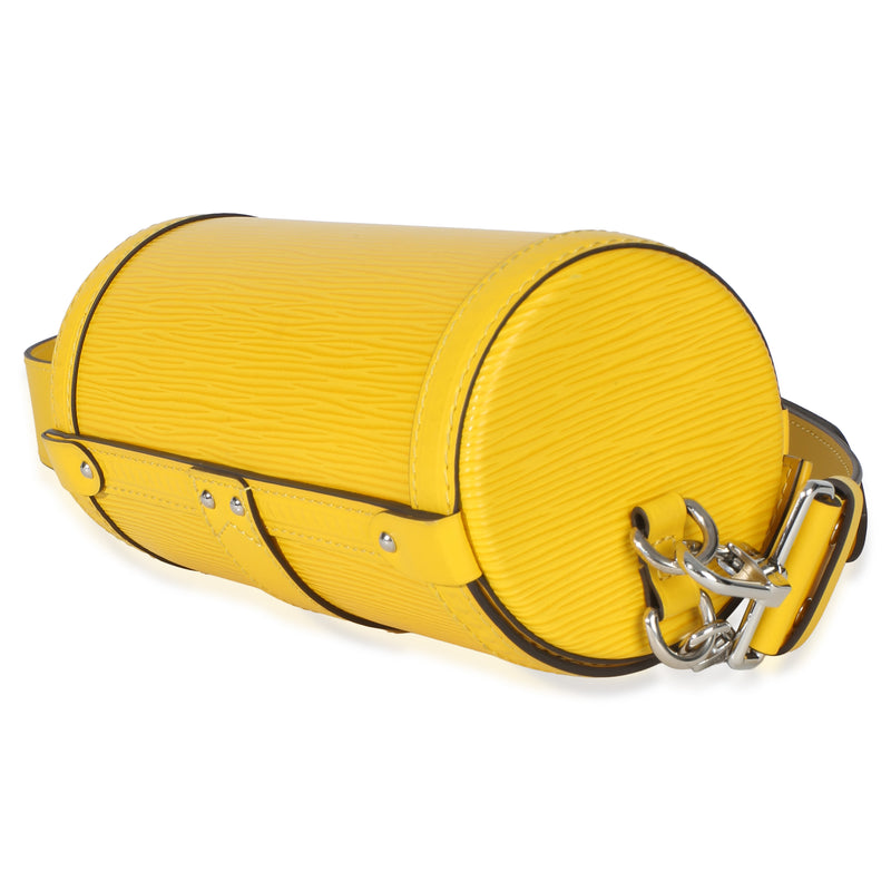 Louis Vuitton Yellow Epi Papillon Trunk Shoulder Bag Leather Handbag