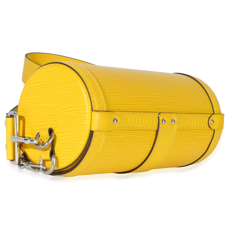 Louis Vuitton Yellow Epi Papillon Trunk Shoulder Bag Leather Handbag