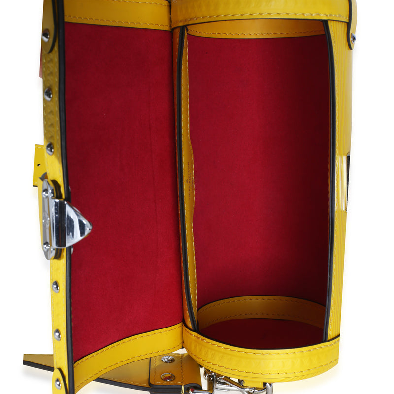 Louis Vuitton Yellow Epi Papillon Trunk Shoulder Bag Leather Handbag