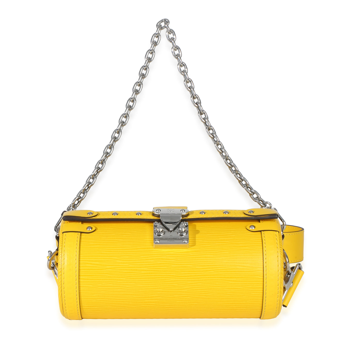 Louis Vuitton Yellow Epi Papillon Trunk Shoulder Bag Leather Handbag