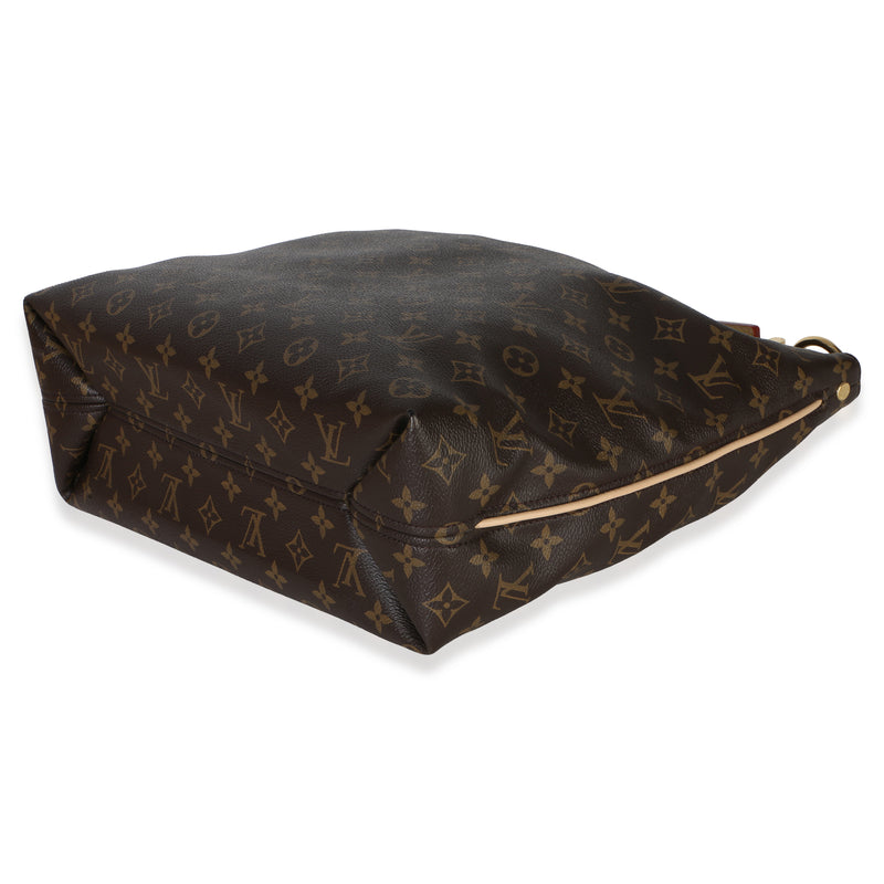 Louis Vuitton Monogram Canvas Sully Mm Brown Handbag