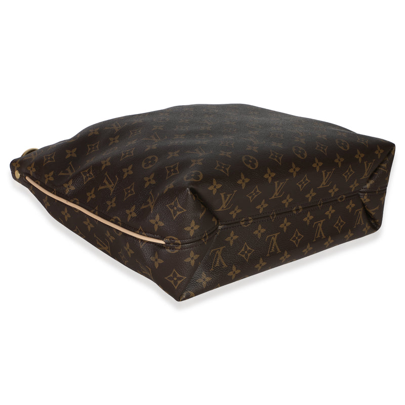 Louis Vuitton Monogram Canvas Sully Mm Brown Handbag