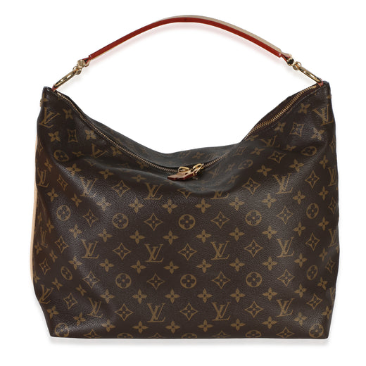 Louis Vuitton Monogram Canvas Sully Mm Brown Handbag