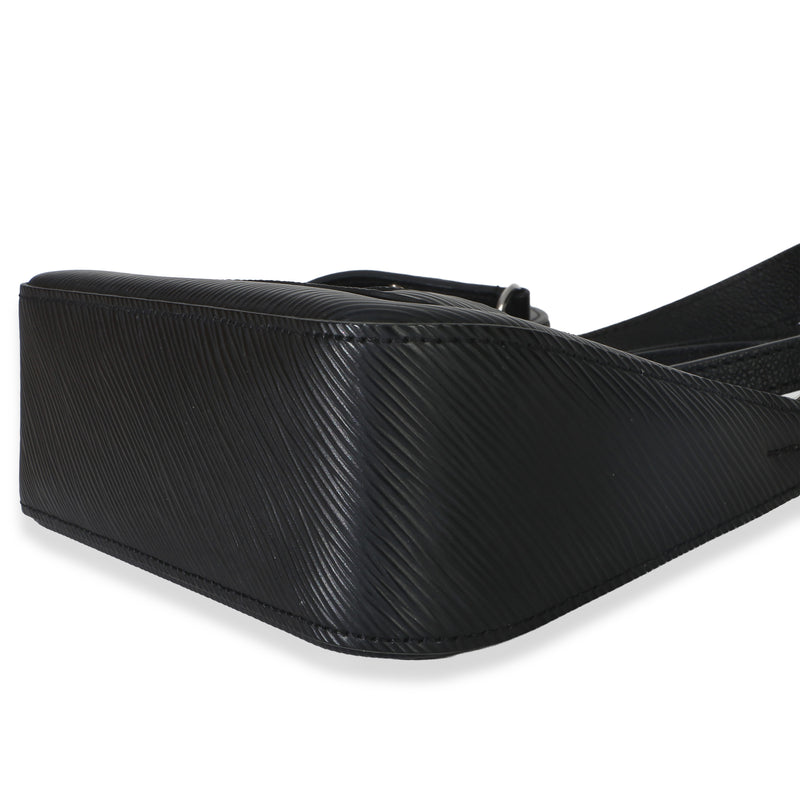 Louis Vuitton Black Epi Monogram Marellini Leather Handbag