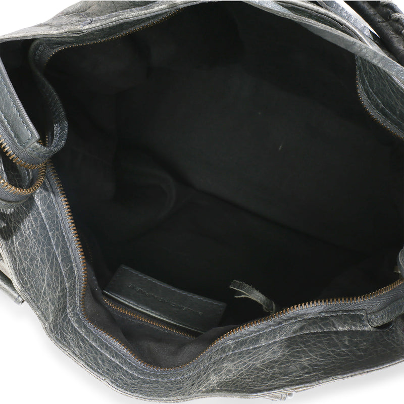 Balenciaga Anthracite Agneau Classic Hardware Velo Bag Gray Leather Handbag
