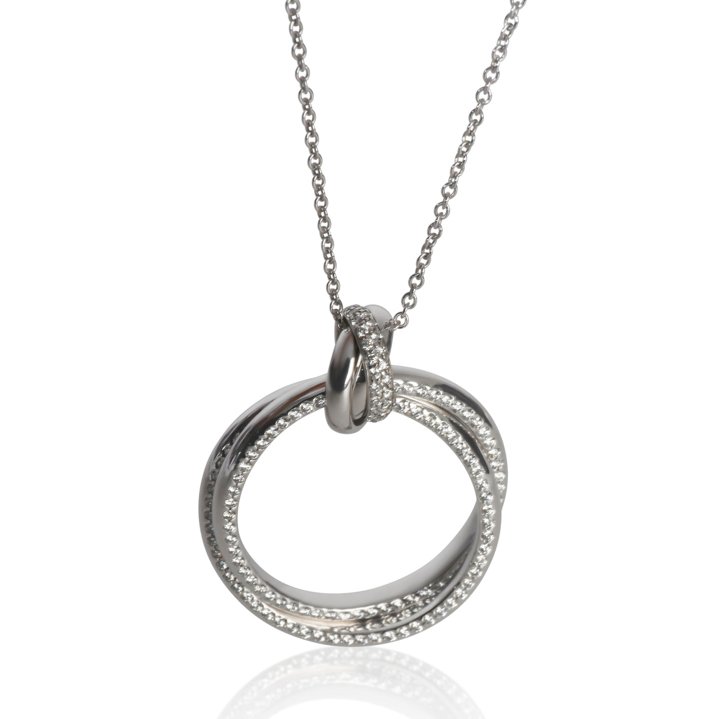 Tiffany & Co. White Gold Diamond Paloma Picasso Melody Pendant 18k