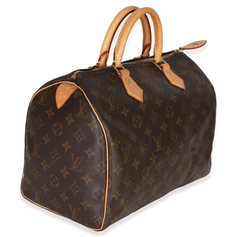 Louis Vuitton Monogram Canvas Speedy 30 Brown Handbag