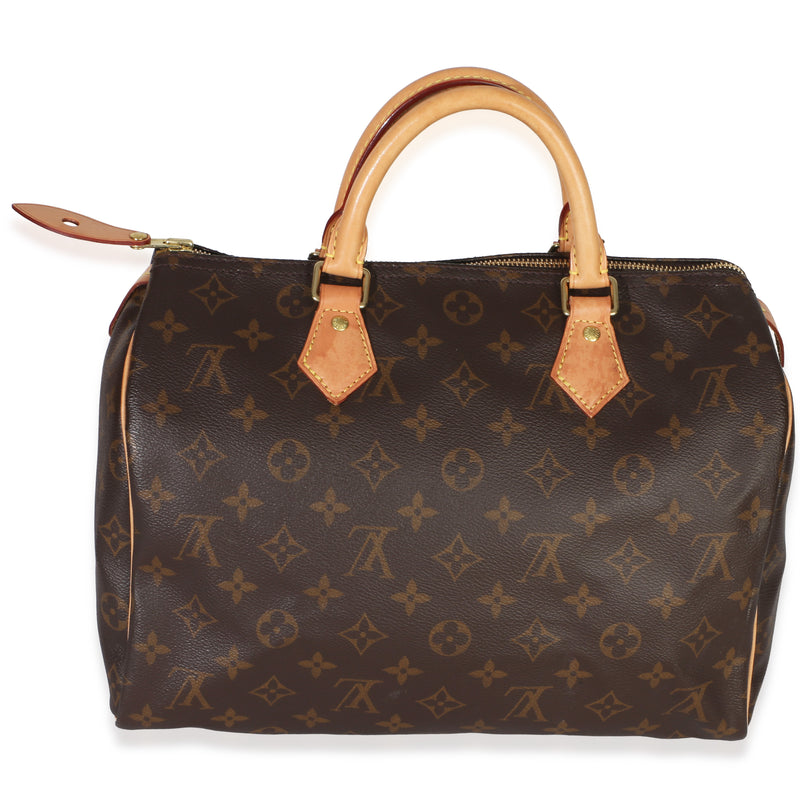 Louis Vuitton Monogram Canvas Speedy 30 Brown Handbag