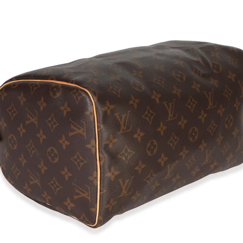 Louis Vuitton Monogram Canvas Speedy 30 Brown Handbag