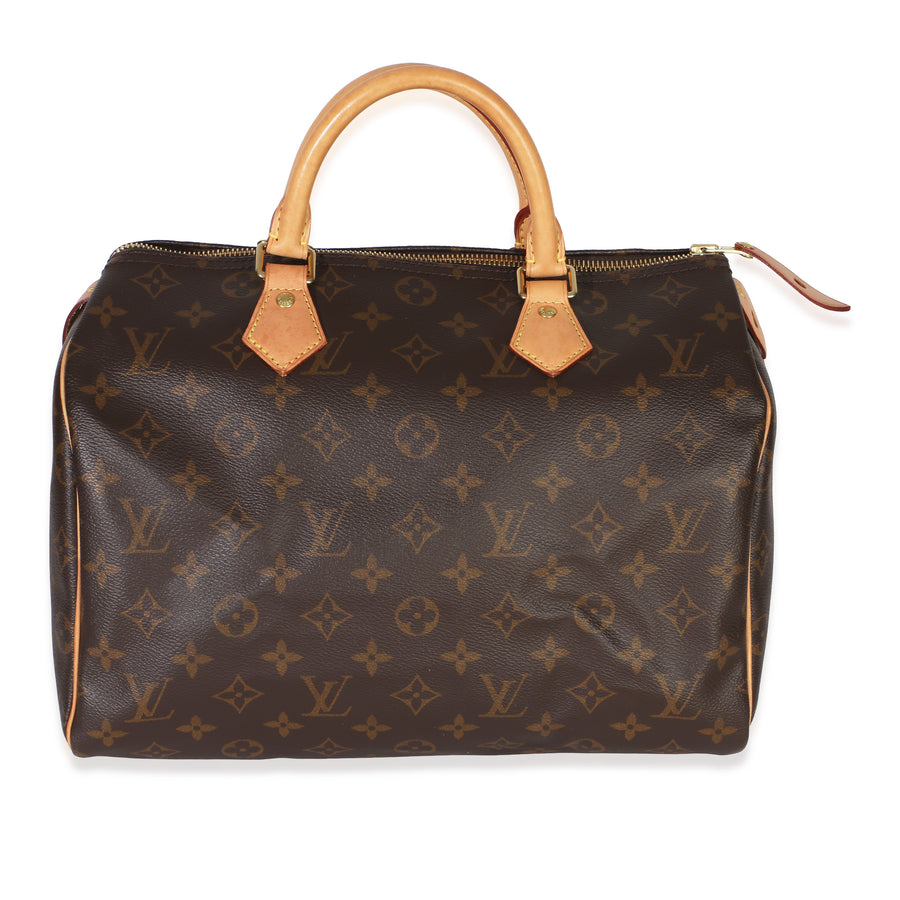 Louis Vuitton Monogram Canvas Speedy 30 Brown Handbag
