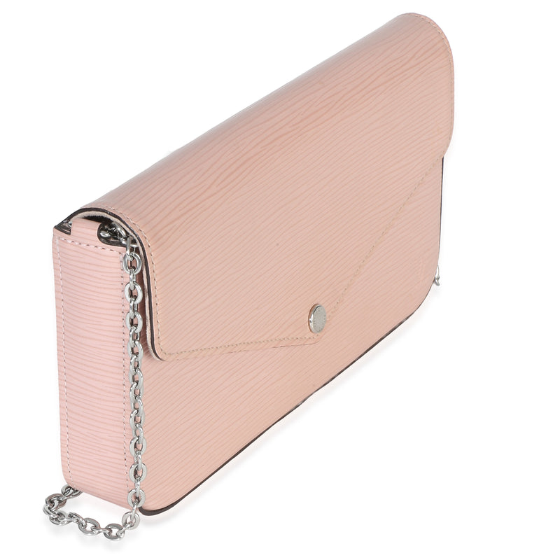 Louis Vuitton Pink Epi Leather Felicie Pochette Handbag