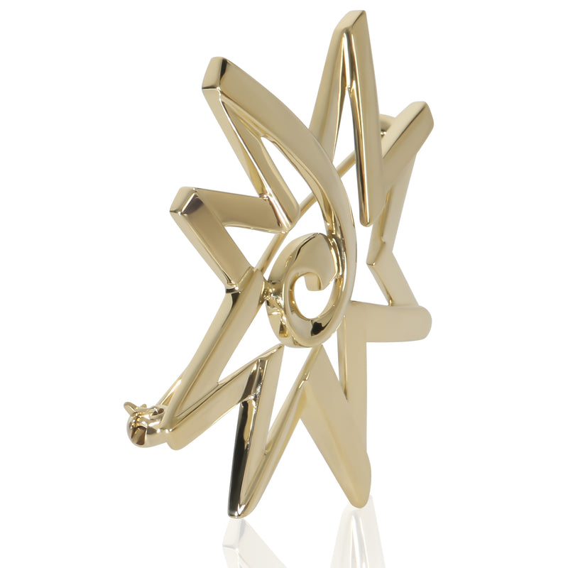 Tiffany & Co. Yellow Gold Vintage Paloma Picasso Star Brooch 18k