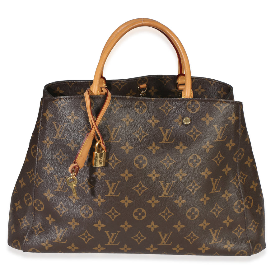 Louis Vuitton Monogram Canvas Montaigne Gm Brown Handbag