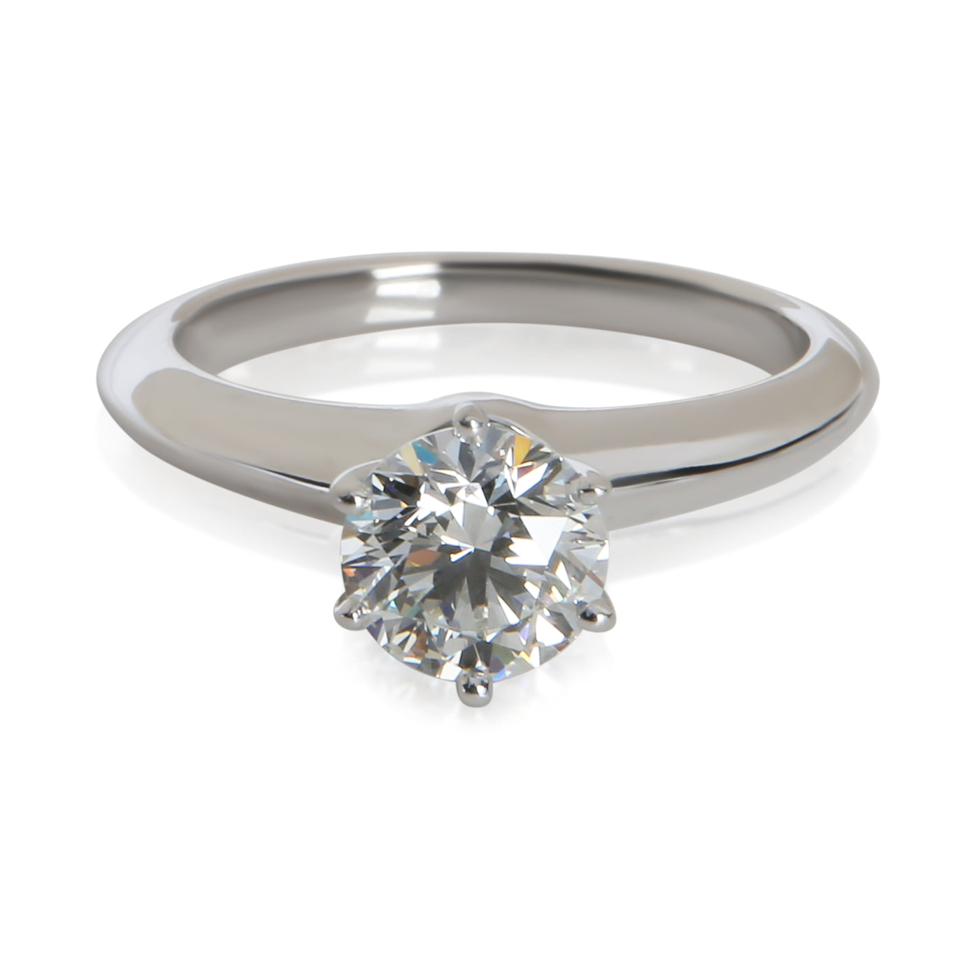 Tiffany & Co. 0.97 Ct Round Brilliant Diamond Engagement Ring 950