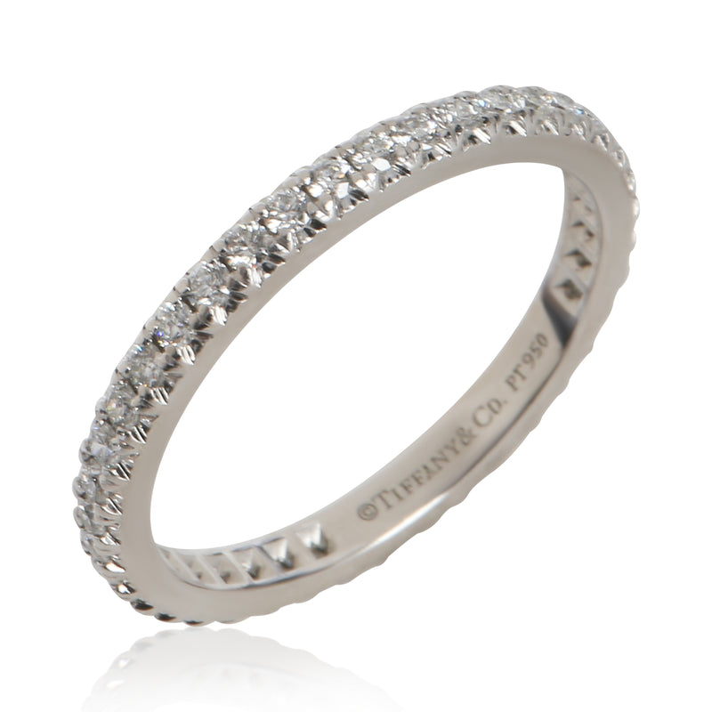 Tiffany & Co. Platinum Diamond Soleste Band 950