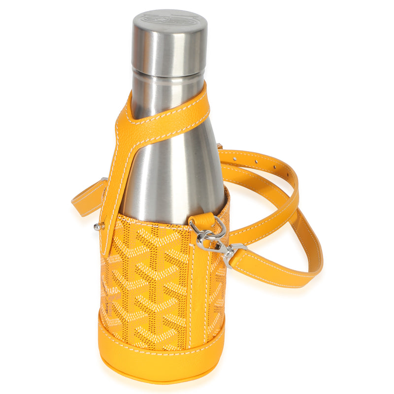 Goyard Yellow Goyardine Canvas Yonne Mm Case & Flask Other