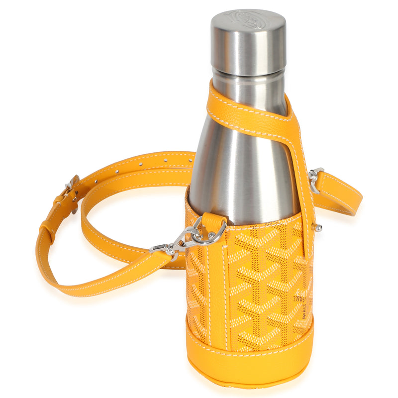Goyard Yellow Goyardine Canvas Yonne Mm Case & Flask Other