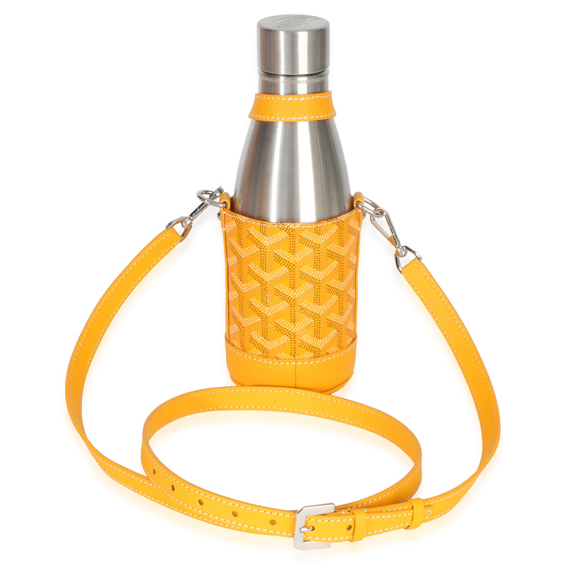 Goyard Yellow Goyardine Canvas Yonne Mm Case & Flask Other