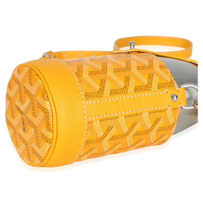 Goyard Yellow Goyardine Canvas Yonne Mm Case & Flask Other